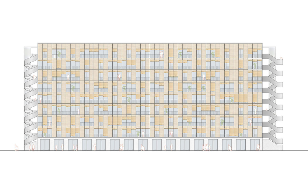 Public Housing in Bilbao elevation
