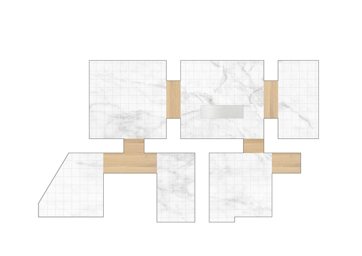 Private Residence in Prosperidad materiality floor plan